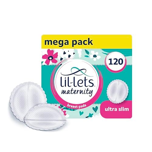 Image of Lil-Lets Maternity BreastPads, X 120 Count, Disposable Nursing Pads, for Breastfeeding Mums, Individually Wrapped, Ultra Slim & Absorbent, 4 Packs