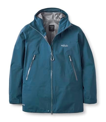 Image of Rab Men's Kangri GTX Jacket - Waterproof Breathable Gore-tex Coat for Hiking, Trekking, & Mountaineering - Tempest Blue - Medium