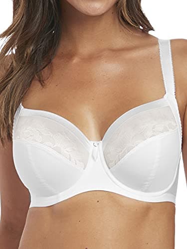 Image of Fantasie Women's Illusion Underwire Side Support Full Coverage Bra, White, 34 F UK