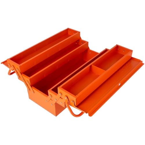Image of Bahco 3149-OR 5 Tray Cantilever Metal Toolbox Orange 530mm