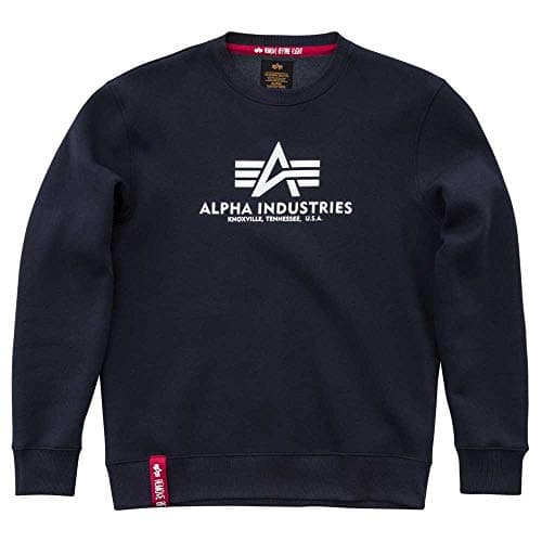 Image of Alpha Industries Basic Sweater Sweatshirt for Men Navy