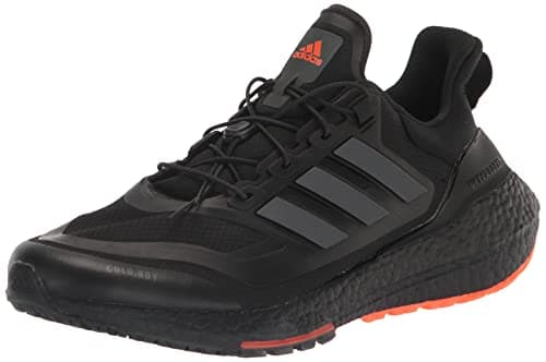 Image of adidas Men's Ultraboost 22 Cool.rdy Running Shoe, Black/Carbon/Impact Orange, Medium