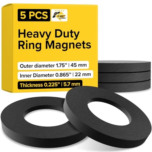 Image of X-bet MAGNET Ceramic Ring Magnets (5, Large)