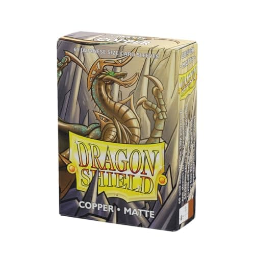 Image of Dragon Shield | Japanese Size Card Matte Sleeves | 60 CT - Smooth & Tough Premium TCG Sleeves - Compatible with Yu-Gi-Oh, Naruto, Cardfight & Vanguard | Copper