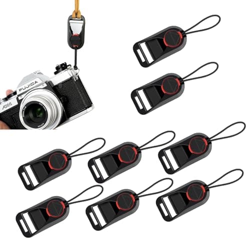 Image of 8 Pcs Camera Strap Quick Release Clips for Quick Detach Camera Neck Shoulder Strap Rapid Connectors Compatible with Peak Design Anchor Links Adjustable and Secure Cameras Strap Attachments