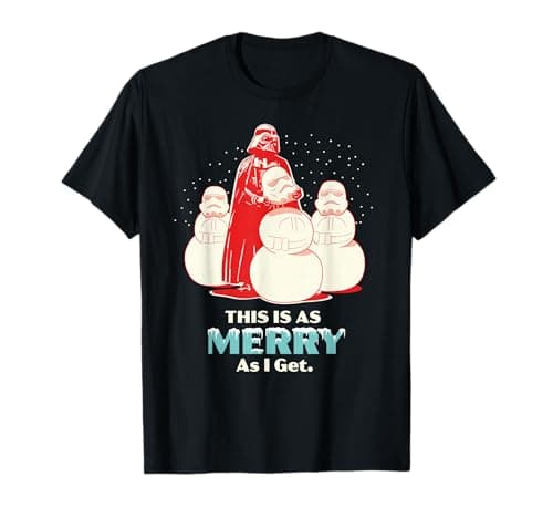 Image of Star Wars Christmas Darth Vader This is as Merry as I Get T-Shirt