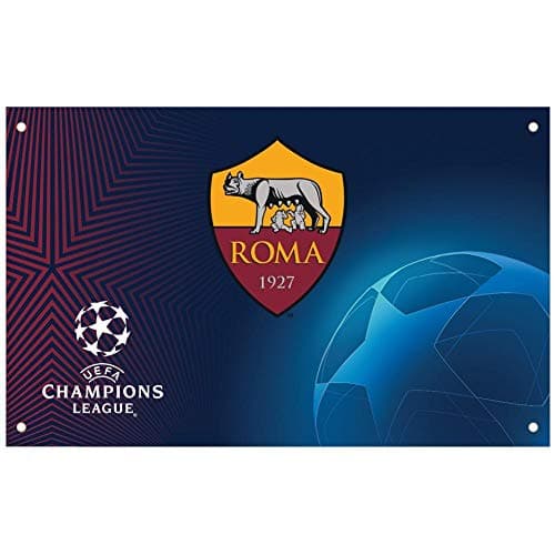 Image of AS Roma Champions League Flag (One Size) (Multicoloured)