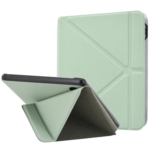 Image of DMLuna Origami 2-Way Stand Case for Kobo Libra Colour (Model:N428, 2024 Release), Slim and Lightweight Premium PU Leather Protective Cover with Auto Sleep Wake Feature, Agave Green