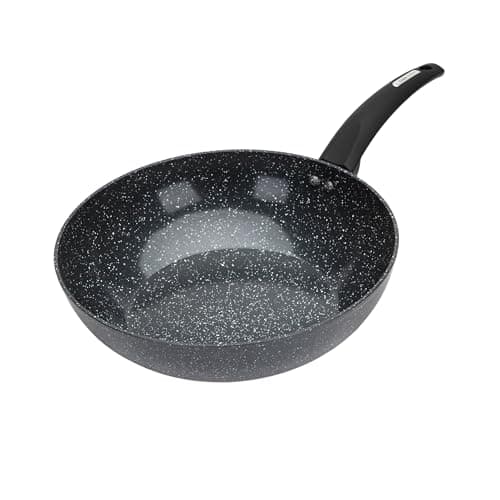 Image of Pendeford Housewares 28cm Forged Non-Stick Wok - Speckled Marble Effect, PFAO/PFAS-Free, Induction Compatible, Dishwasher Safe, Heat-Proof Soft Touch Handle