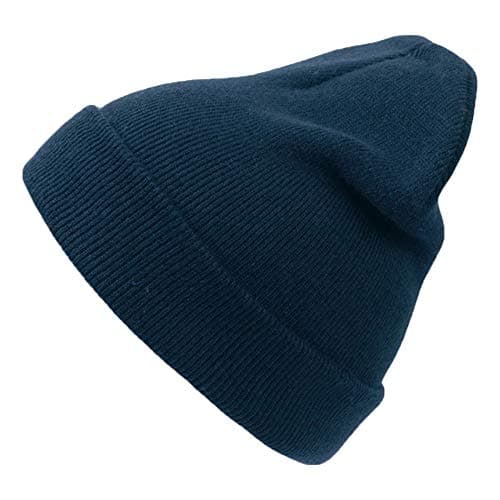 Image of Atlantis Wind Beanie for Men and Women, ideal for winter sports and ski wear, knitted hat in one sise, various colours, Unisex adult Womens Men, navy, One Size