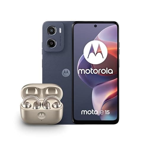 Image of Motorola E15 Denim blue 2+64 with CO2 Offset and Moto buds loop w/crystals by Swarovski
