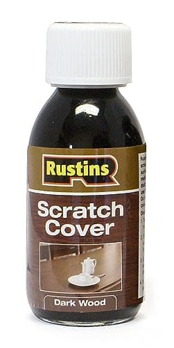 Image of Rustins Scratch Cover Dark – Conceal Surface Scratches on Dark-Toned Wood Furniture -Easy-to-Use Liquid Polish for Restoring and Protecting Wooden Surfaces125ml