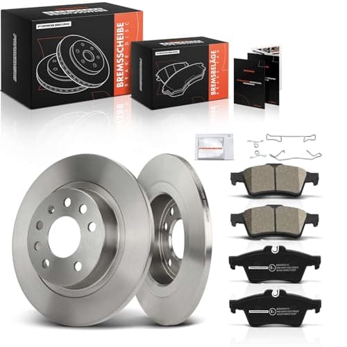 Image of Frankberg Brake Kit incl. 2x Brake Disc + 4x Brake Pad Rear Compatible with Vectra C Caravan Z02 Vectra C CC Z02 Signum Z03 Replace# 13322091, 93190338