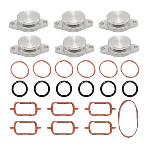 Image of Ollanoos 25PCS/SET Intake Manifold Gaskets 6x33mm, Diesel Swirl Flap Blanks Repair Kit, Replacement for BMW M57 E39 E46 E60 E61 E65 E66 E90 E91 E92 E53 E83