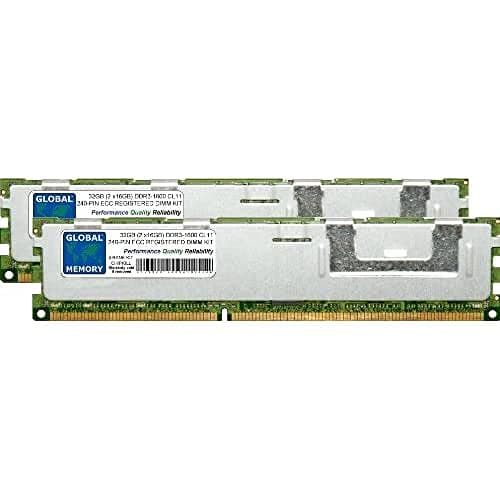 Image of 32GB (2 x 16GB) DDR3 1600MHz PC3-12800 240-PIN ECC REGISTERED DIMM (RDIMM) MEMORY RAM KIT COMPATIBLE WITH SERVERS/WORKSTATIONS/MOTHERBOARDS (*NOT FOR PCs*) (4 RANK KIT CHIPKILL)
