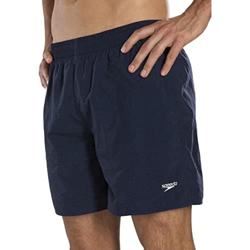 Image of Speedo Men's Solid Leisure Watershorts - Navy, Large/16-Inch