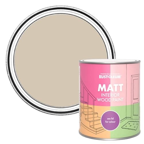 Image of Rust-Oleum Beige Interior Wood Paint in Matt Finish - Butterscotch 750ml