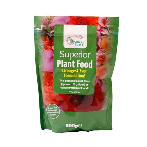 Image of YouGarden Blooming Fast Universal Soluble Fertiliser, 500g Resealable Pack, Concentrated Formula makes 500 Litres