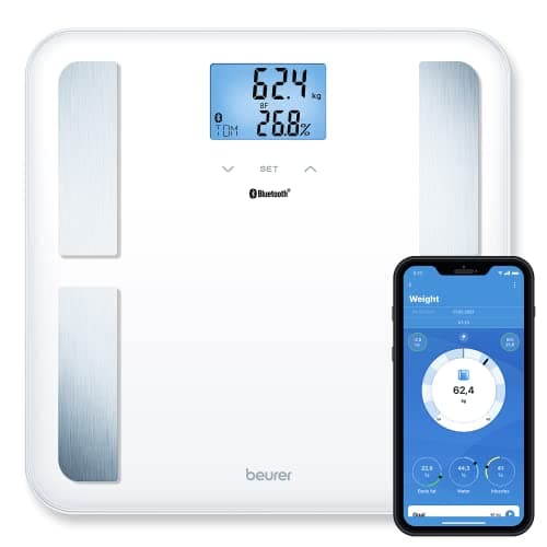Image of Beurer BF850 Luxury Body Analysis Scale Connected Bathroom Scale, White