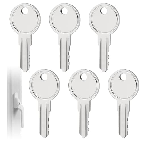 Image of 6 PCS Window Keys Replacement Universal, Window Lock Keys Replacement, Window Key Compatible with Yale and Securistyle