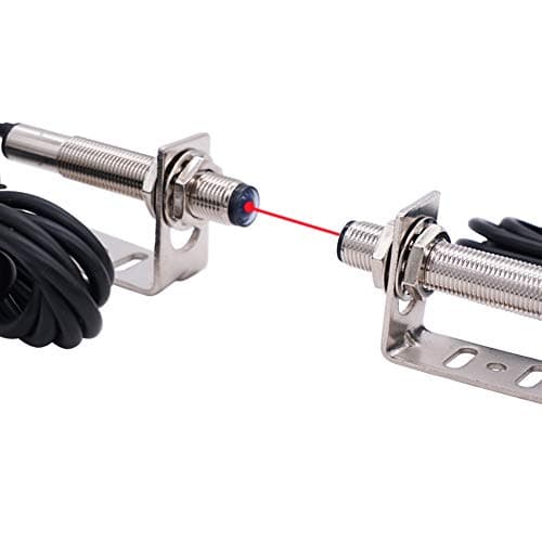 Image of Taiss/1 Pair photoelectric Switch 0-20M Through-Beam Reflection Optical Photoelectric Beam Sensor NPN NO photoelectric Sensor Switch 6-36V Proximity Switch with Infrared Ray Beam E3F-20DNL-Z-12MM