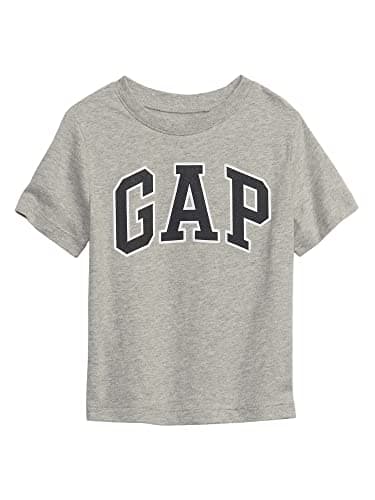 Image of GAP Baby Boys' V-New Arch Screen T-Shirt, Light Heather Grey, S