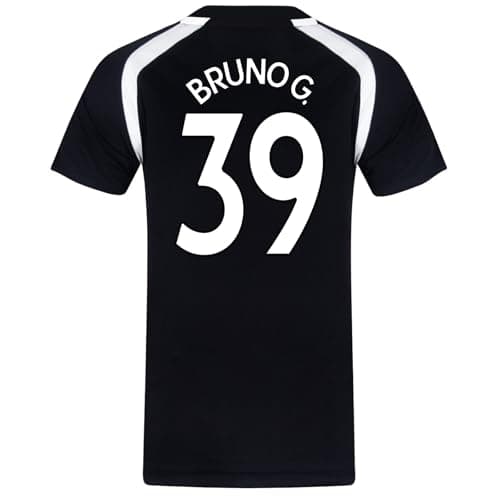 Image of Newcastle United FC Boys Bruno G. 39 Poly T-Shirt Black 8-9 Years