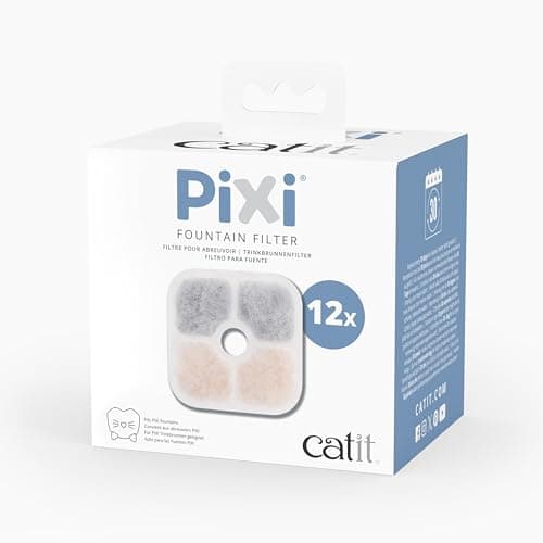 Image of Catit PIXI Genuine Replacement Water Fountain Filter Cartridges, 12 Pack
