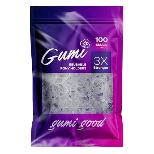 Image of Gumi Clear Elastics 3/4 inch Hair Band Small