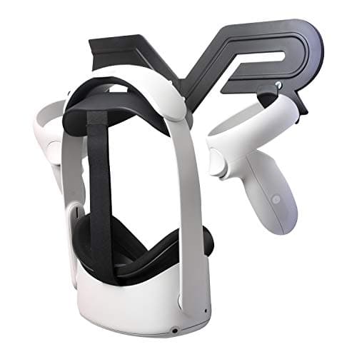 Image of SINWEVR VR Headset and Controller Wall Mount Storage Stand Hook Compatible for Meta Quest 3 / Quest 2 / Pro / 1, PSVR 2, Pico 4, Hp Reverb G2, HTC Vive, Cosmos, Elite, Valve Index (Black)