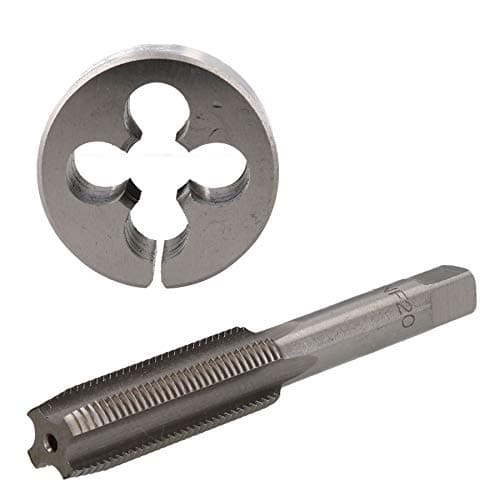 Image of 1/2" x 20 UNF Tap & Die Tungsten Steel Taper and 38mm Split Die