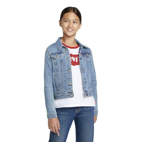 Image of Levi's Girls Stretch Trucker Denim Jacket, Matter Of Fact, 2 Years UK