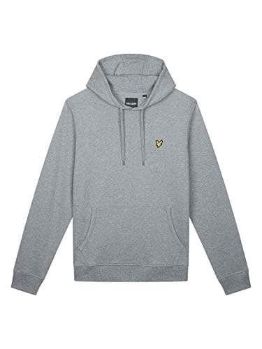 Image of Lyle & Scott Mid Layers Pullover Hoodie T28 Mid Grey Marl, XL