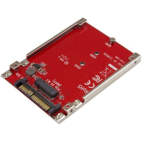 Image of StarTech U2M2E125 M.2 TO U.2 (SFF-8639) ADAPTER FOR M.2 PCIE NVME SSDS - (Components > Add On Cards & Controllers)