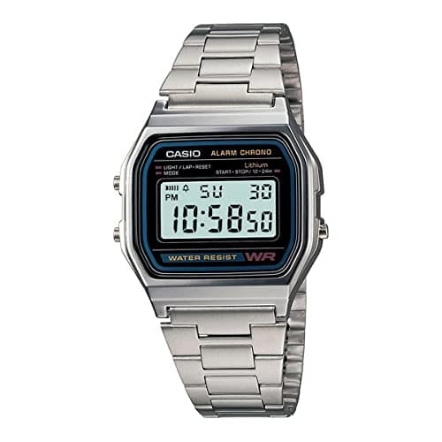 Image of Casio A158WA-1CH Digital Watch Retro Unisex