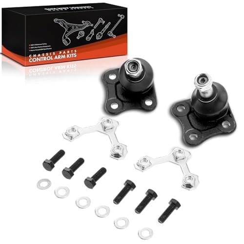 Image of Frankberg 2x Ball Joint Assembly Control Arm Front Axle Compatible with A3 8L1 1.6L-1.9L 1996-2003 Leon 1M1 1.4L-2.8L 1999-2006 Toledo II 1M2 O.c.t.a.v.i.a I 1U2 Replace# 1J0407365A