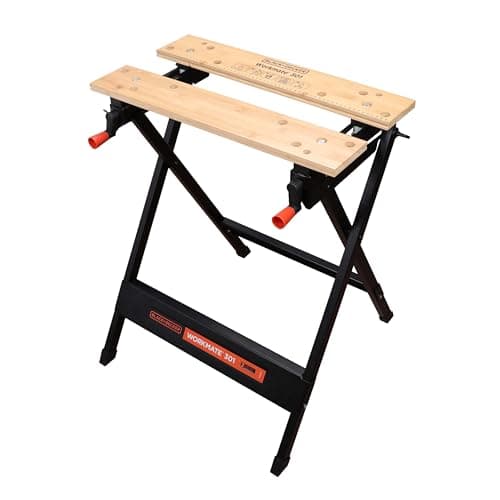 Image of BLACK+DECKER Workmate 301 Folding Workbench, Saw Horse & Work Platform WM301-XJ