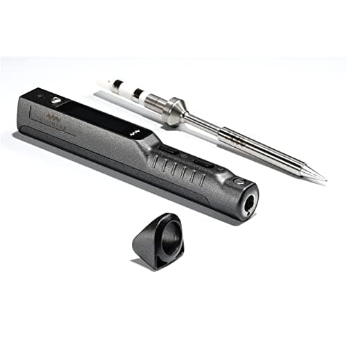 Image of TOOLSAVING TS101 Soldering Iron TS100 Upgraded 90W PD 65W DC Pocket-Size Smart Programmable Welding Iron Station Kit with Original B2 Tips