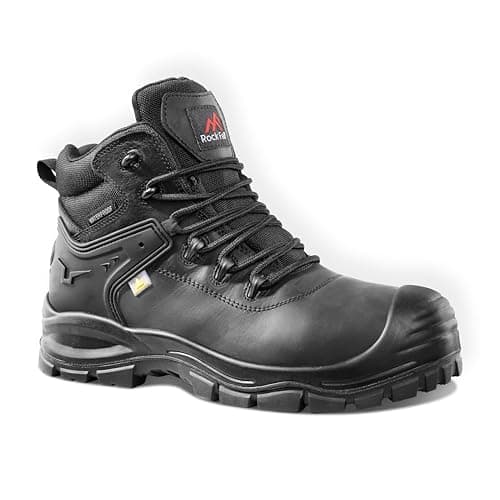 Image of Rock Fall Mens Herd Waterproof Safety Boot, Brown, 6 UK Wide