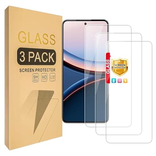 Image of Lucyliy (3 packs) Compatible for Motorola Moto G 2025 Screen Protector Tempered Glass，Case Friendly [Hardness 9H ][High definition][Anti Scratch]
