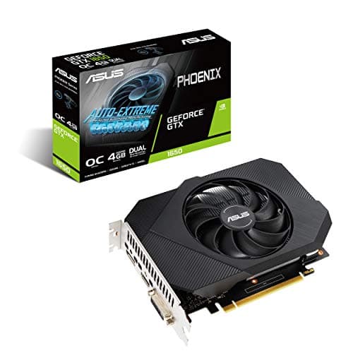 Image of ASUS Phoenix NVIDIA GeForce GTX 1650 OC Edition Gaming Graphics Card (PCIe 3.0, 4GB GDDR6 Memory, HDMI, DisplayPort, DVI-D, Axial-tech Fan Design)