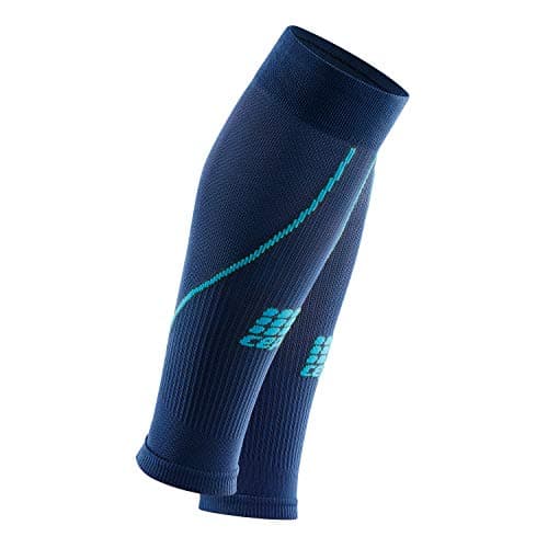 Image of CEP - CALF SLEEVE 2.0 for men | Run compression calf sleeves in blue/light blue, size V
