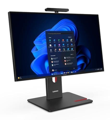 Image of Lenovo 2025 ThinkCentre M90a Gen 6 All-in-One with 24″ 120Hz Touchscreen, Intel Core Ultra 7 265 vPro Processor, 64GB DDR5, 1TB SSD, Wi-Fi 7, USB Mouse and Keyboard, UltraFlex Stand, and Win 11 Pro
