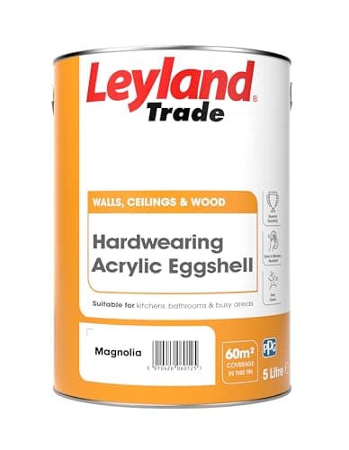 Image of Leyland Trade Acrylic Eggshell Paint - Magnolia 5L