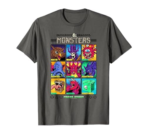 Image of Dungeons & Dragons Wizards of the Coast Monster Select Menu T-Shirt