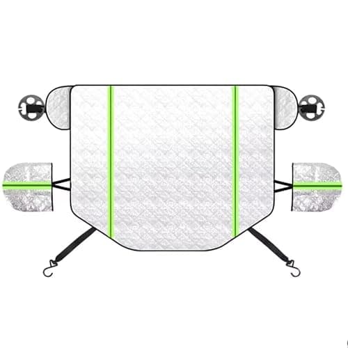 Image of car windscreen cover Compatible with Toyota Prelude,anti-UV,anti-snow,anti-frost, foldable (silver)