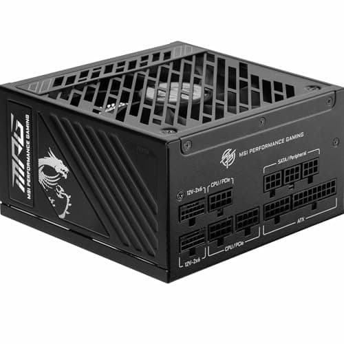 Image of MSI MPG A1000GS PCIE5 Power Supply Unit, 1000W, 80 Plus Gold, ATX 3.1, PCIe 5.1 GPU Support, Native 12V-2x6, ATX PSU, Embossed Jacket