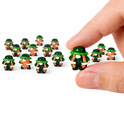 Image of ZNTU 20 Pcs Tiny Leprechaun Figurine Super Mini Leprechaun Figure Fairy Garden Micro Gnomes Irish Faceless St Patricks Day Gnome Decor for Leprechaun Trap Supplies,0.31 Inch