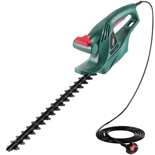 Image of POSENPRO Corded Electric Hedge Trimmer 450W, Electric Hedge Cutter Pruner, 450mm Diamond Cutting Blade, 16mm Tooth Opening, Ultra-Light 2.4kg, 6M Power Cable