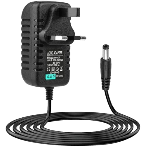 Image of 5V 2A Power Supply Adapter Compatible with Revitive Medic Circulation Booster, 10W AC DC Charger Replacement Power Supply Adapter for Philips Hue Bridge, UK Mains Plug Adapter Charging Cable